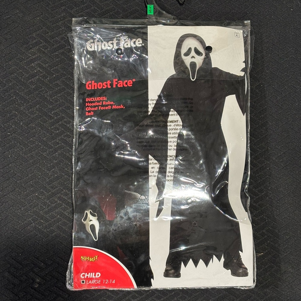 Ghost face Kids Costume - Black